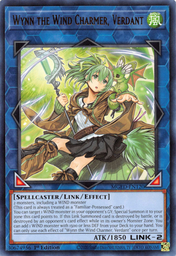 Wynn the Wind Charmer, Verdant [MGED-EN120] Rare 