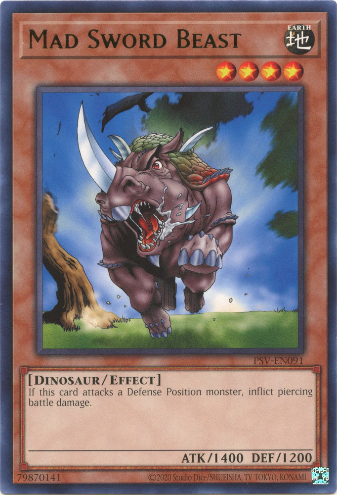 Mad Sword Beast (25th Anniversary) [PSV-EN091] Rare 