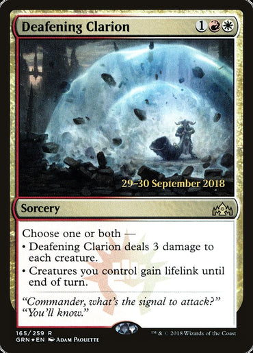 Deafening Clarion [Guilds of Ravnica Prerelease Promos] 