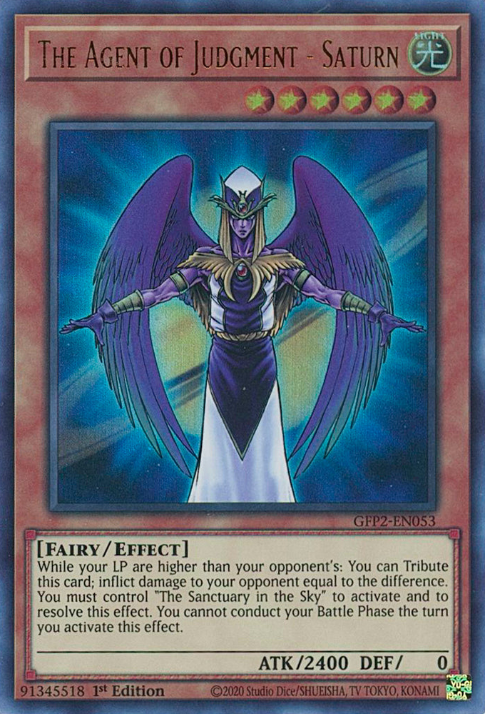 The Agent of Judgment - Saturn [GFP2-EN053] Ultra Rare 