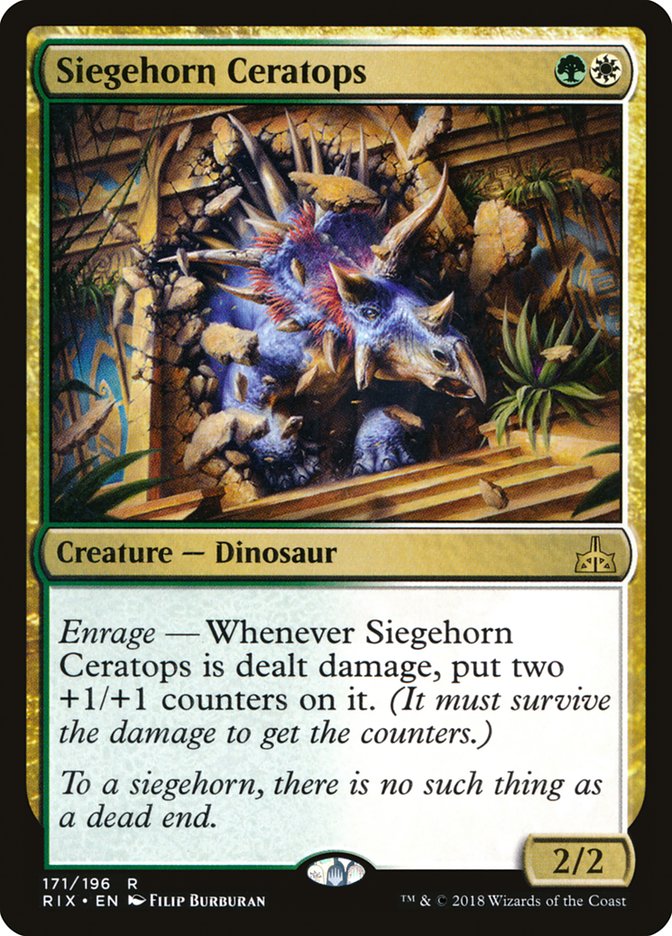 Siegehorn Ceratops [Rivals of Ixalan] 