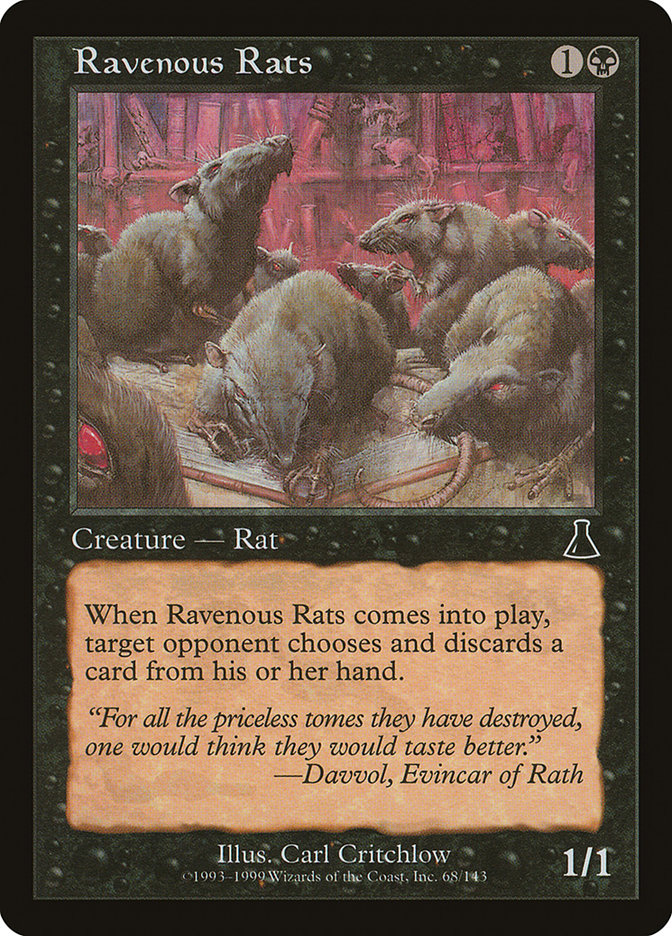 Ravenous Rats [Urza's Destiny] 