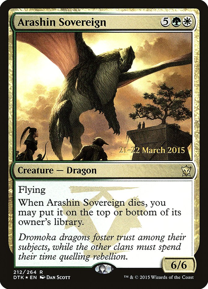 Arashin Sovereign [Dragons of Tarkir Prerelease Promos] 