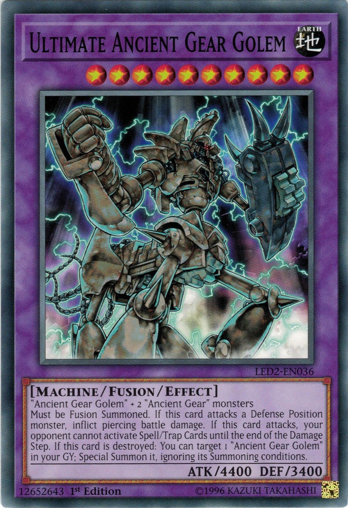 Ultimate Ancient Gear Golem [LED2-EN036] Common 
