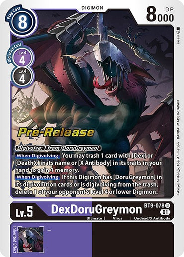 DexDoruGreymon [BT9-078] [X Record Pre-Release Promos] 