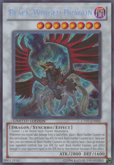 Black-Winged Dragon [CT07-EN002] Secret Rare 