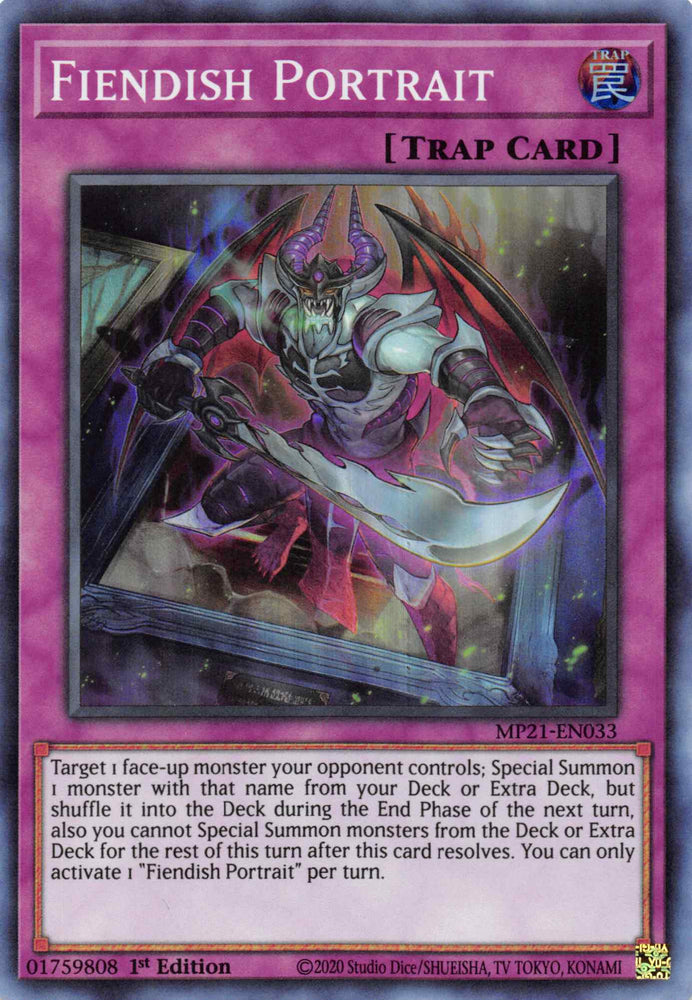 Fiendish Portrait [MP21-EN033] Super Rare 