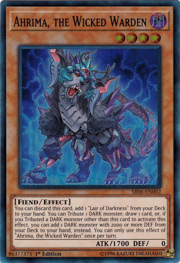 Ahrima, the Wicked Warden [SR06-EN002] Super Rare 