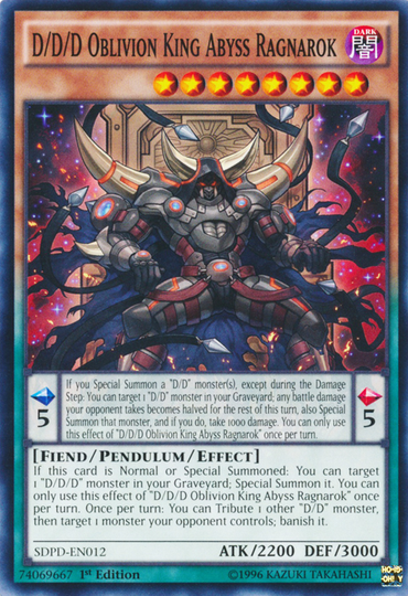 D/D/D Oblivion King Abyss Ragnarok [SDPD-EN012] Common 