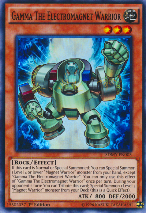 Gamma The Electromagnet Warrior [SDMY-EN003] Super Rare 