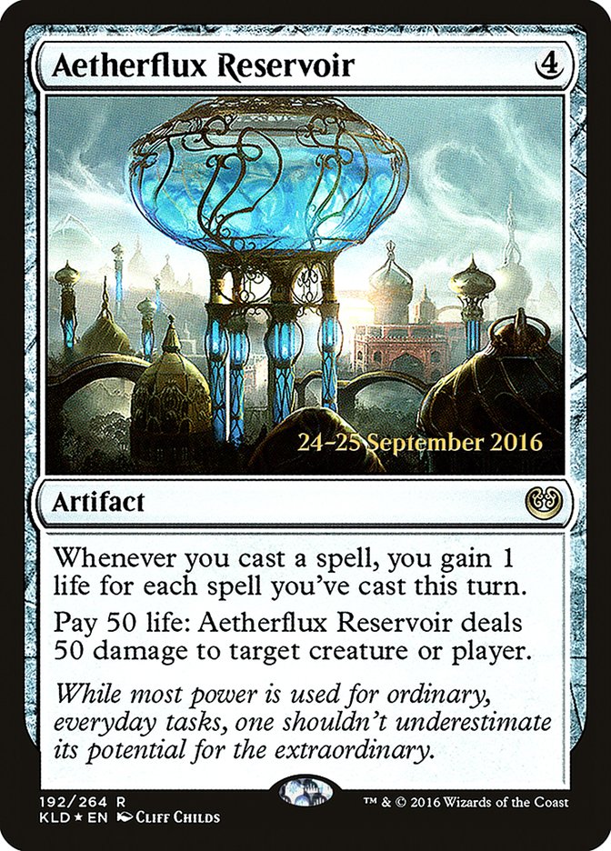 Aetherflux Reservoir [Kaladesh Prerelease Promos] 