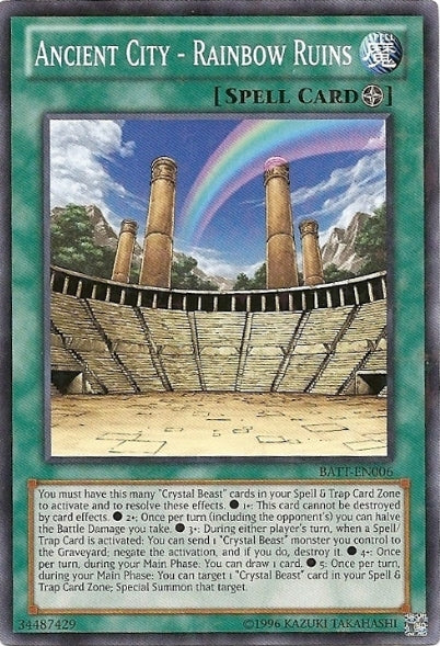 Ancient City - Rainbow Ruins [BATT-EN006] Starfoil Rare 