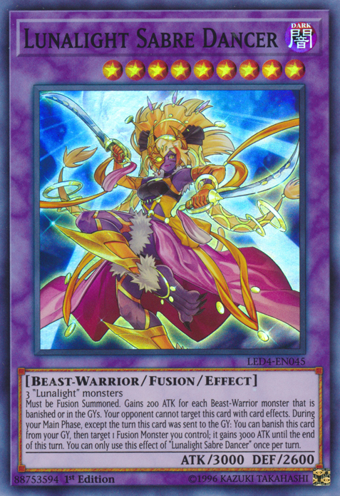 Lunalight Saber Dancer [LED4-EN045] Super Rare 