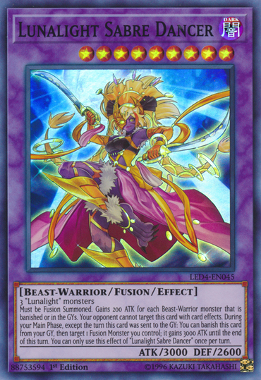 Lunalight Saber Dancer [LED4-EN045] Super Rare 