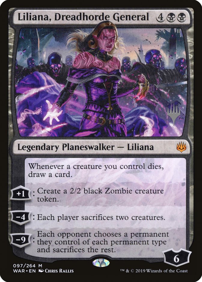 Liliana, Dreadhorde General (Promo Pack) [War of the Spark Promos] 