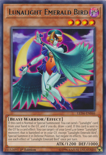 Lunalight Emerald Bird [LED4-EN046] Rare 