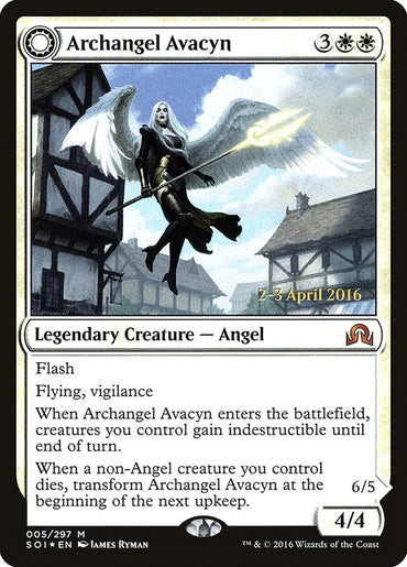 Archangel Avacyn // Avacyn, the Purifier [Shadows over Innistrad Prerelease Promos] 