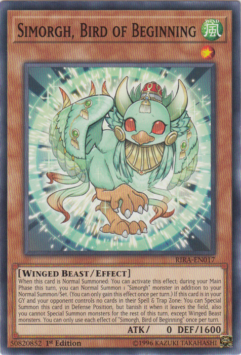 Simorgh, Bird of Beginning [RIRA-EN017] Common 