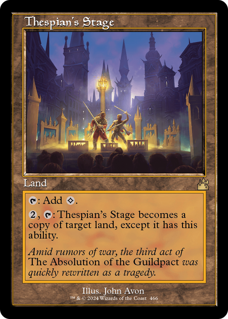 Thespian's Stage (Retro Frame) [Ravnica Remastered] 