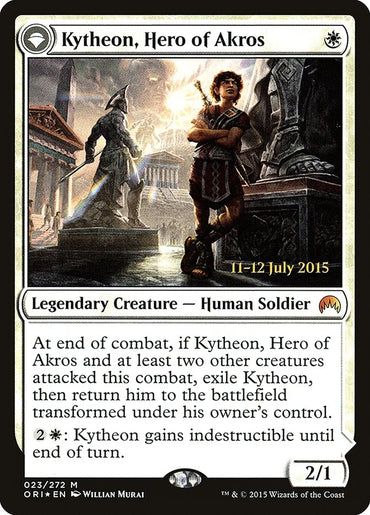 Kytheon, Hero of Akros // Gideon, Battle-Forged [Magic Origins Prerelease Promos] 