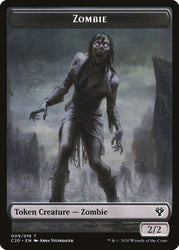 Human Soldier (005) // Zombie Double-Sided Token [Commander 2020 Tokens] 