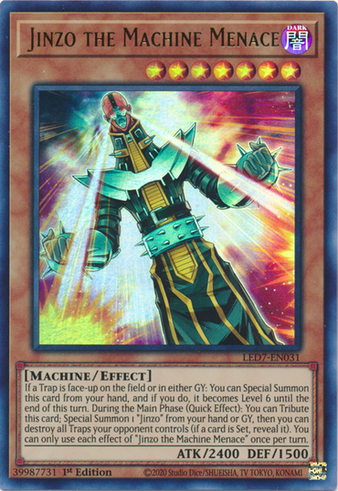 Jinzo the Machine Menace [LED7-EN031] Ultra Rare 