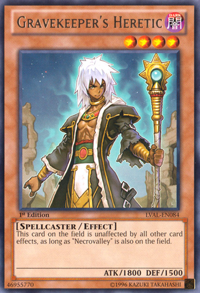 Gravekeeper's Heretic [LVAL-EN084] Rare 
