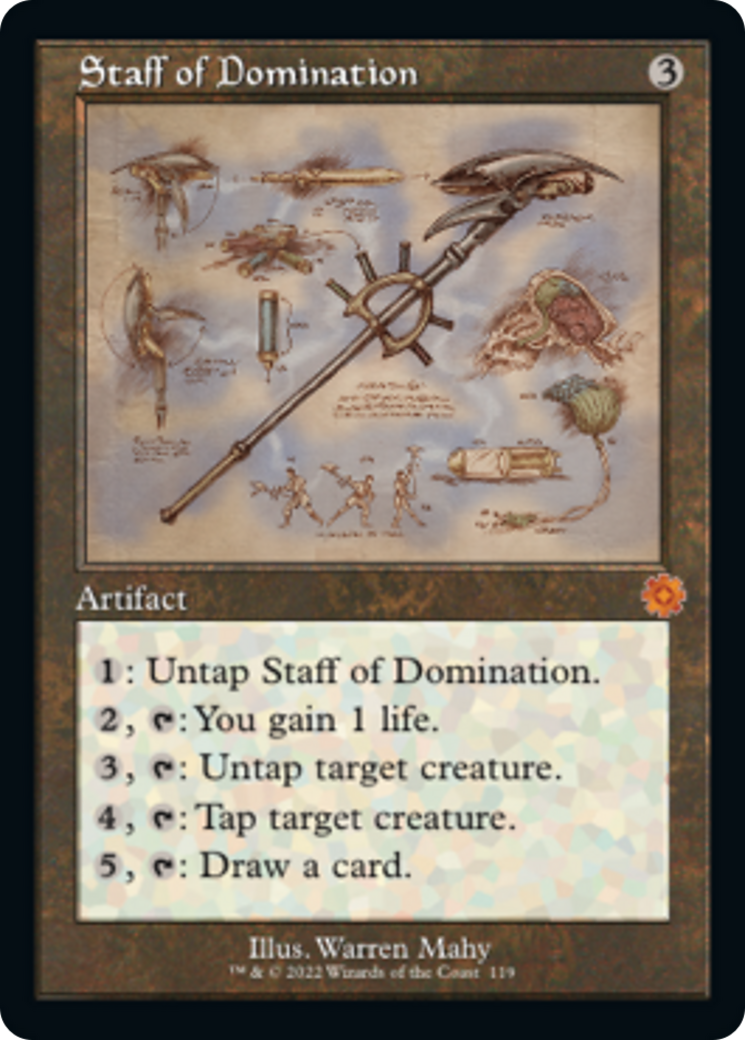 Staff of Domination (Retro Schematic) [The Brothers' War Retro Artifacts] 