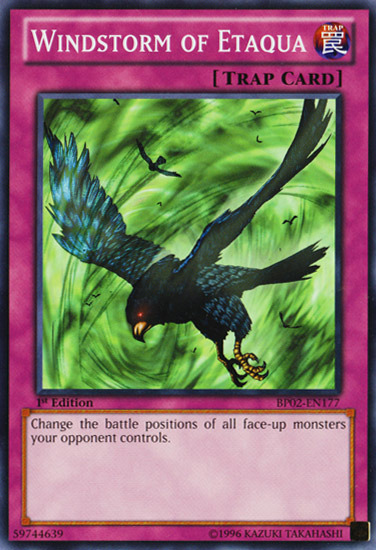 Windstorm of Etaqua [BP02-EN177] Mosaic Rare 