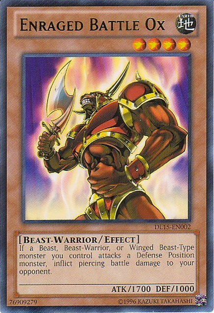 Enraged Battle Ox (Green) [DL15-EN002] Rare 