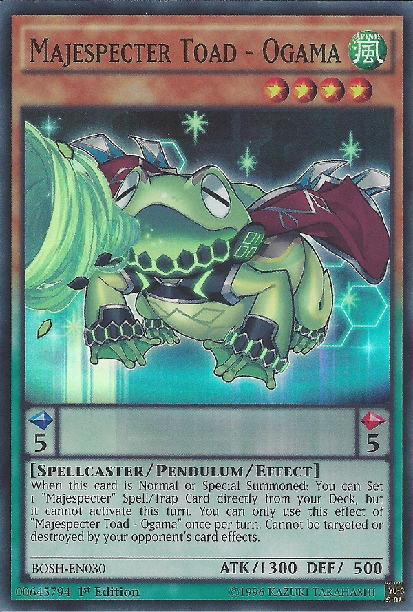 Majespecter Toad - Ogama [BOSH-EN030] Super Rare 