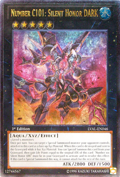 Number C101: Silent Honor DARK [LVAL-EN046] Ultimate Rare 