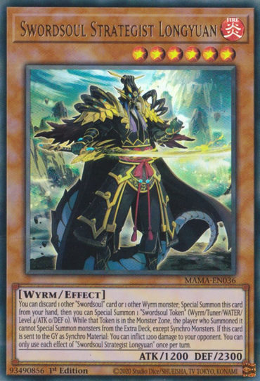 Swordsoul Strategist Longyuan [MAMA-EN036] Ultra Rare 