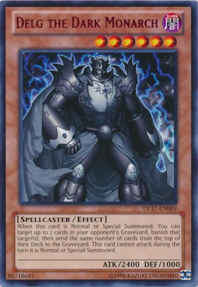 Delg the Dark Monarch (Red) [DL17-EN009] Rare 