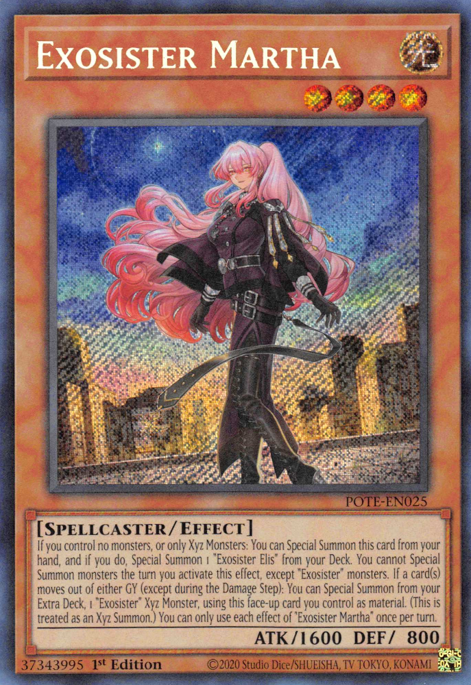Exosister Martha [POTE-EN025] Secret Rare 