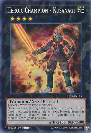 Heroic Champion - Kusanagi [BP03-EN125] Shatterfoil Rare 