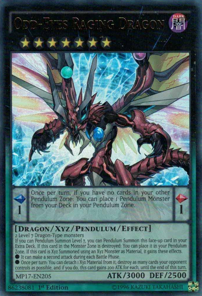 Odd-Eyes Raging Dragon [MP17-EN205] Ultra Rare 