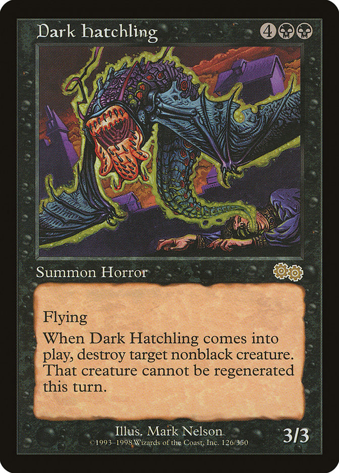 Dark Hatchling [Urza's Saga] 