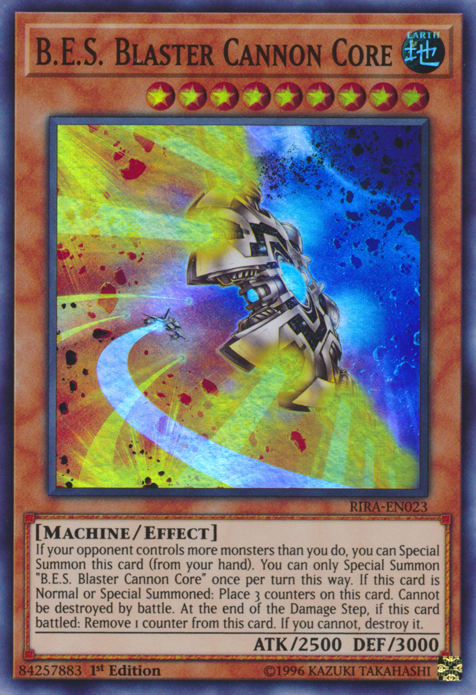 BES Blaster Cannon Core [RIRA-EN023] Super Rare 
