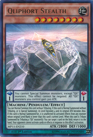 Qliphort Stealth [MP15-EN210] Ultra Rare 