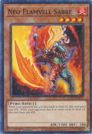Neo Flamvell Saber (Duel Terminal) [HAC1-EN073] Parallel Rare 