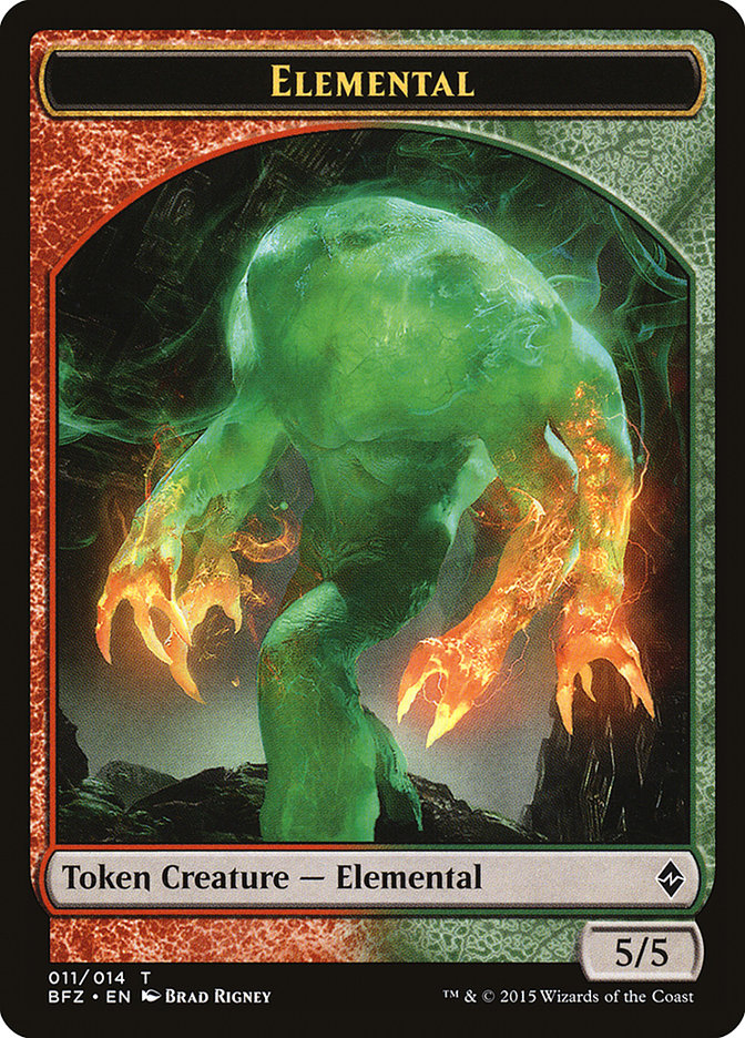 Elemental Token (011/014) [Battle for Zendikar Tokens] 