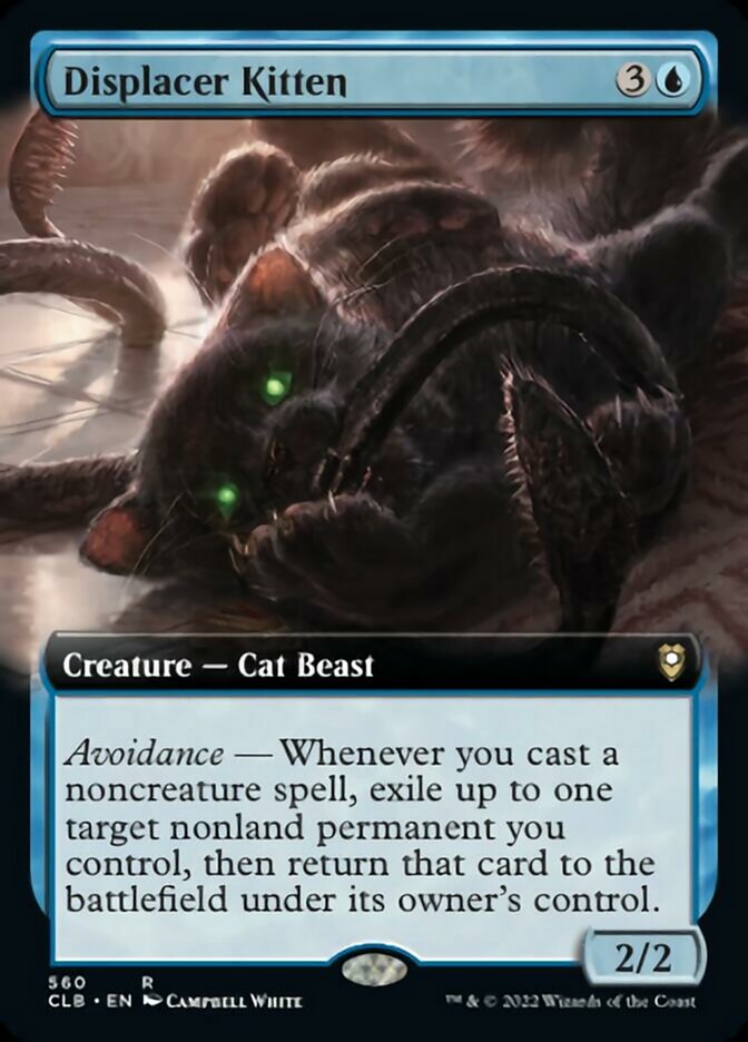 Displacer Kitten (Extended Art) [Commander Legends: Battle for Baldur's Gate] 