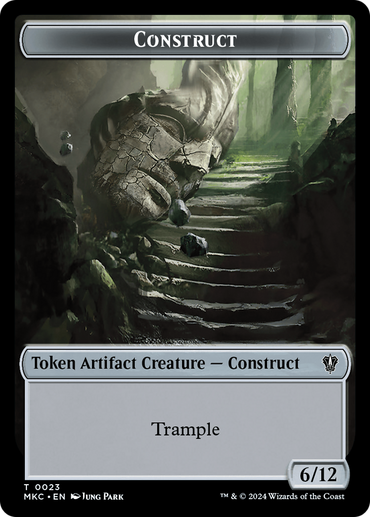 Construct // Soldier Double-Sided Token [Murders at Karlov Manor Commander Tokens] 