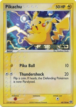 Pikachu (60/106) (Stamped) [EX: Emerald]