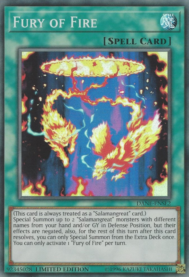 Fury of Fire [DANE-ENSE2] Super Rare 