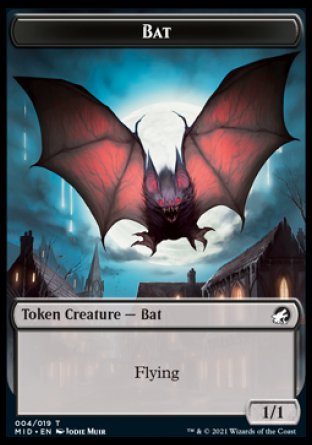 Bat Token [Innistrad: Midnight Hunt Tokens] 