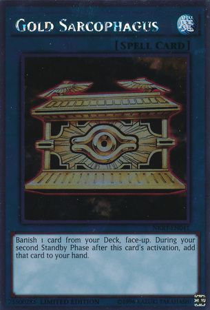 Gold Sarcophagus [NKRT-EN041] Platinum Rare 
