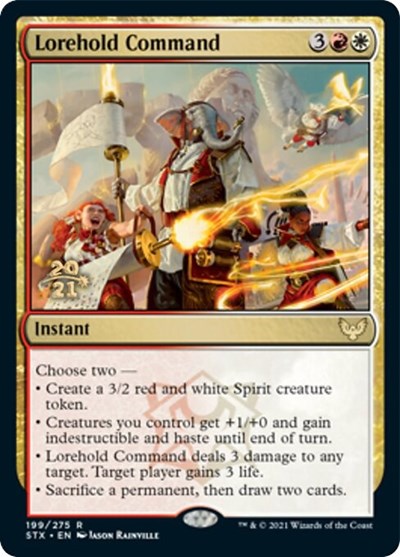 Lorehold Command [Strixhaven: School of Mages Prerelease Promos] 