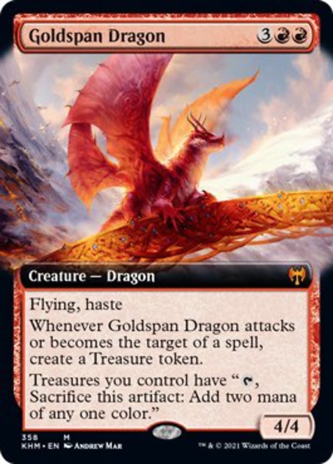 Goldspan Dragon (Extended Art) [Kaldheim] 